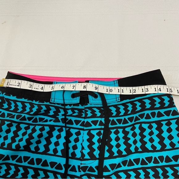 American Eagle Outfitters AEO Mens Blue Board Tribal Swim Trunks- NWOT Size XS - Picture 5 of 6